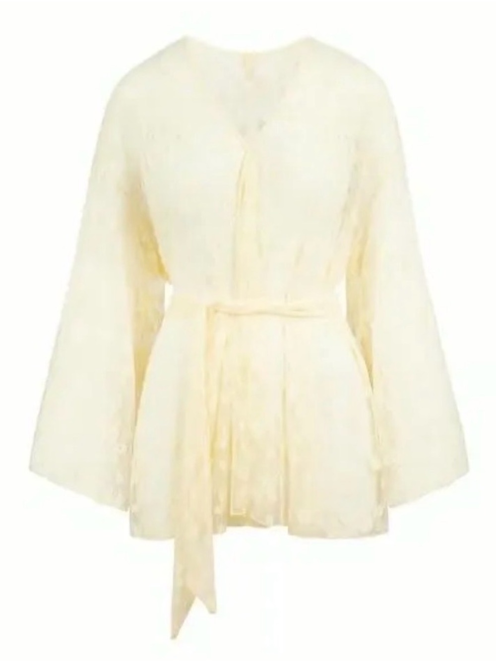 SKIMS Spring Intimates Lace Robe Butter Yellow RARE Size XL - Picture 3 of 8